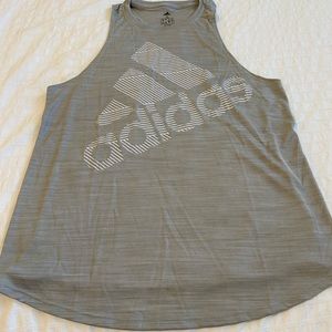 Grey athletic tank top